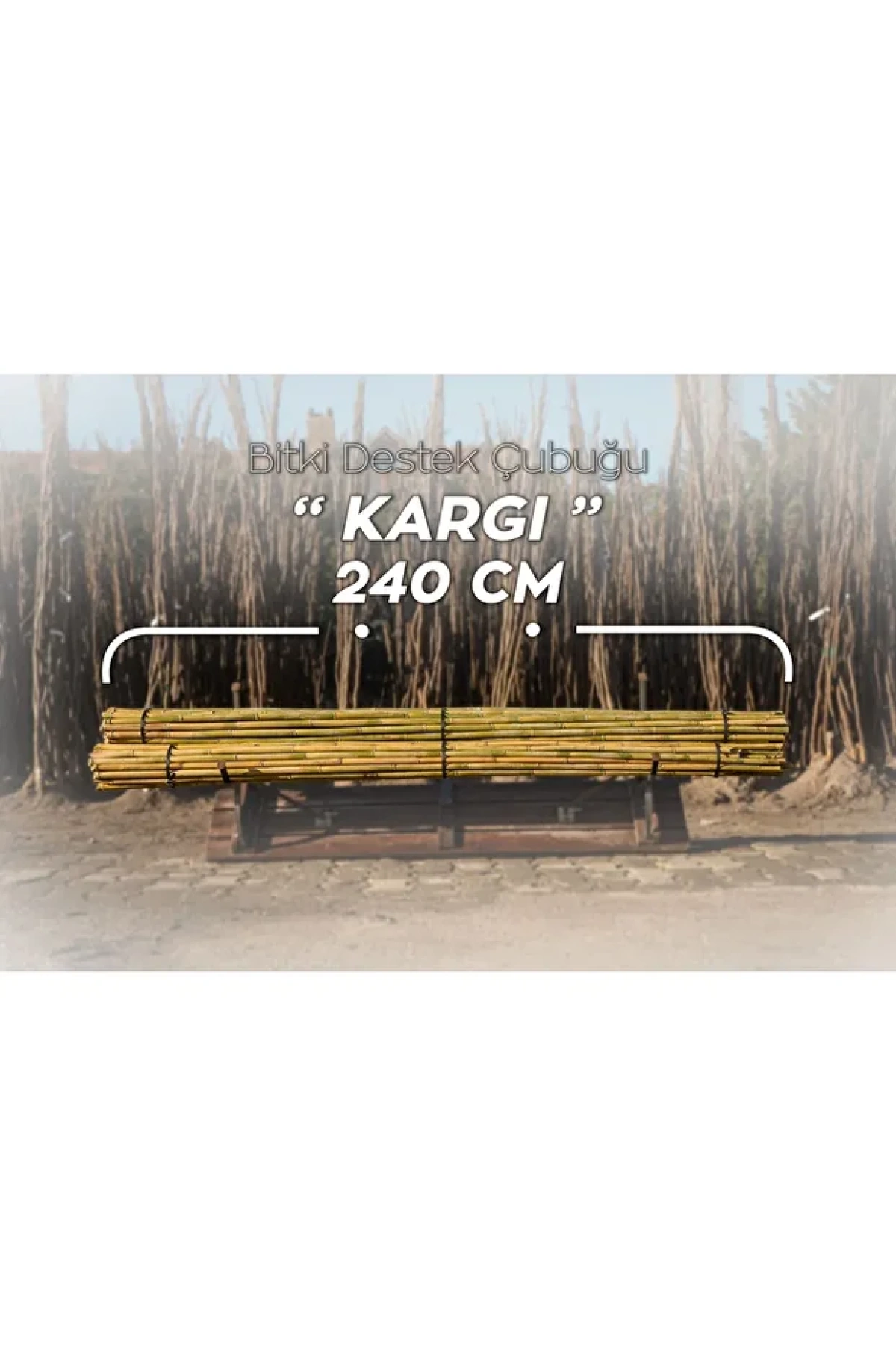 Arel Tarım Kargı (240 cm) – Bitki Destek Çubuğu - Görsel 2