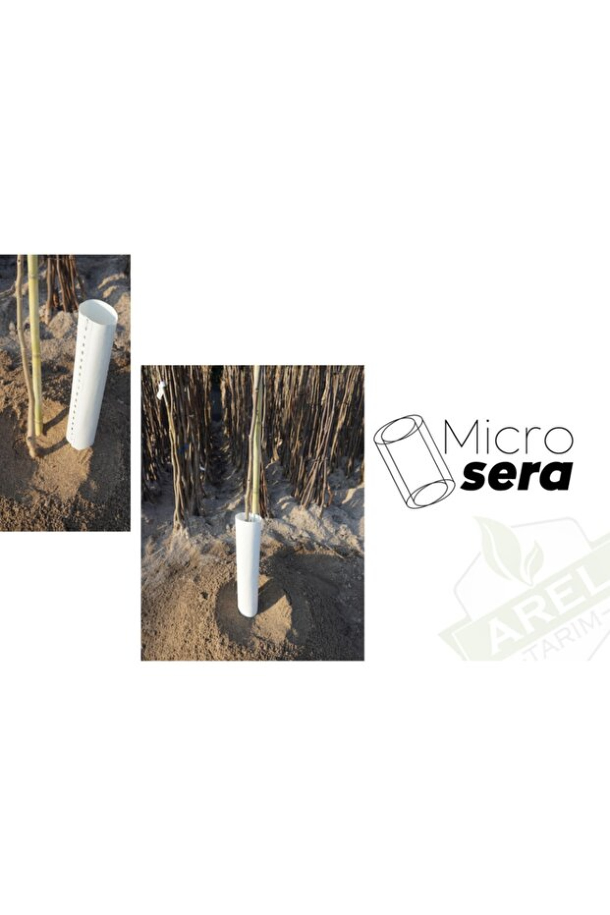 Arel Tarım 5'li Fidan Koruma Tüpü (Mikrosera) - Görsel 2